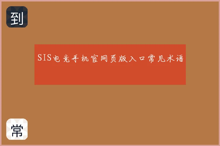 SIS电竞手机官网页版入口常见术语